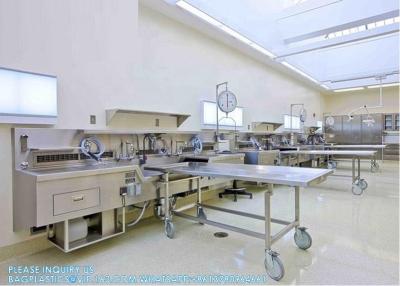 China Formalin Sink Embalming Table Manufacture Mortuary Autopsy Station Corpse Washing Table Dissection Table Autopsy Table for sale