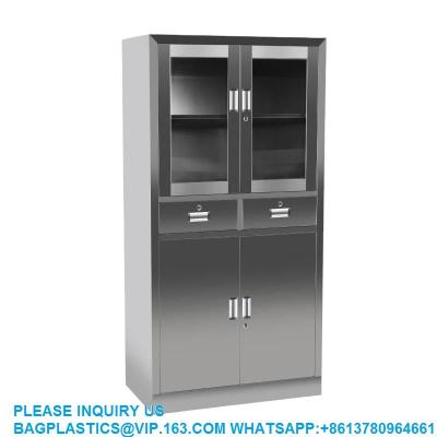 China Lab Furniture Supplies Factory Customized Metal Stainless Steel Medical Cabinet With Drawers for sale