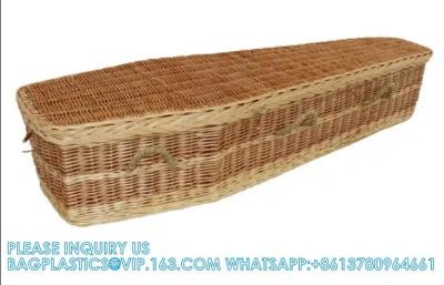 China Cheap American Style Funeral Wicker Coffin Casket From Coffin Manufacturer funeral wicker coffins for sale