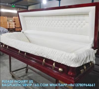 China Wood Veneer MDF Caskets Cardboard Caskets European Coffins Cremation Caskets Metal Caskets Infant Caskets Urns Jewish for sale