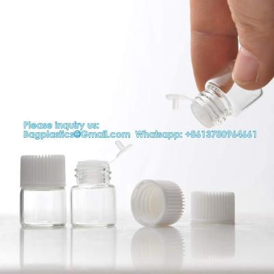 Chine Glass Essential Oils Sample Bottles With Black Caps For Essential Oils, Perfumes & Lab Chemicals 30ml Measuring Cup à vendre