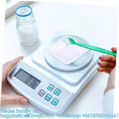 China Weighing Pan Plates Disposable Square Tray Plastic Pallet Small Weigh Boats Chemistry Powder Scale White Anti-Static for sale