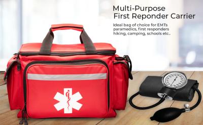 China Professional Red Empty Trauma First Aid Medical Bag, 15