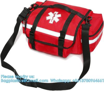 China First Aid Bag Empty Trauma Medical Bag Emergency First Responder Bag Organizer EMS EMT Shoulder Carry Bag 13 X9 X7 for sale