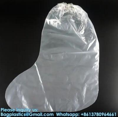 China Manufacturers Wholesale Selling Disposable PE Anti - Slip Rain Plastic Waterproof Boot Cover for sale