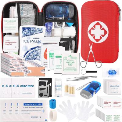 China Essential Emergency Trauma Medical Supplies Packed Red Waterproof Box, Perfect For Car Home Office Travel Outdoor for sale