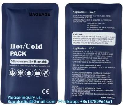 Chine Customized Size And Shaped Reusable Hot Cold Compress Gel Packs Polyester Ice Pack For Therapy à vendre