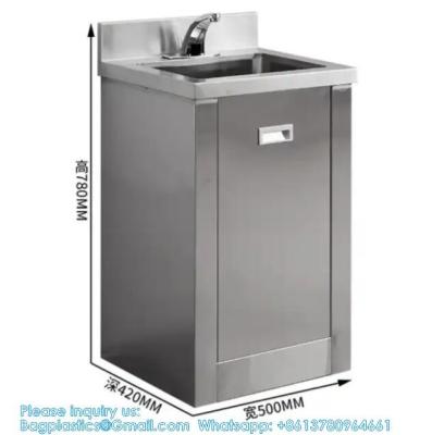 China High Quality Stainless Steel Type Single Hand Wash Basin Cabinet For Operation Room for sale