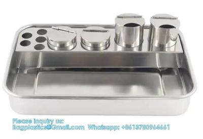 China 304 Stainless Steel Dental Instruments Tray Surgical Instrument Treatment Plate Te koop