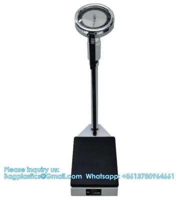 China Factory Price Human Body Weighing Scale Mechanical Type 160kg Height And Weight Measuring Scale For Adult for sale