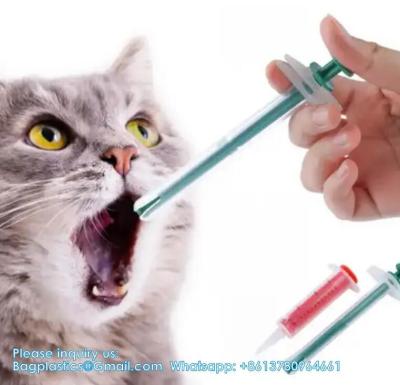 China Dual Purpose Pet Pill Feeder Gun Pet Dog Cat Pill Gun Capsule Medication Syringe Medicine Syringe Feeding for sale