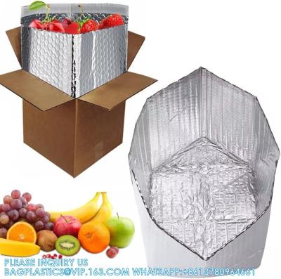 China Foil Insulated Box Liners For 8x8x8 Box Size-Pack Double-Sided Metalized Foil Insulated Shipping Boxes-Insulated for sale