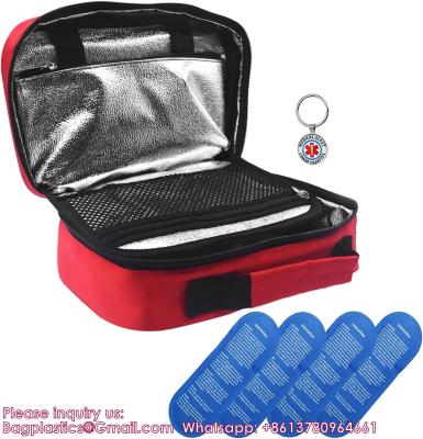 China Insulin Cooler Travel Case Diabetic Medication Cooler Bag Diabetes Organize Medicine With 4 Ice Packs for sale