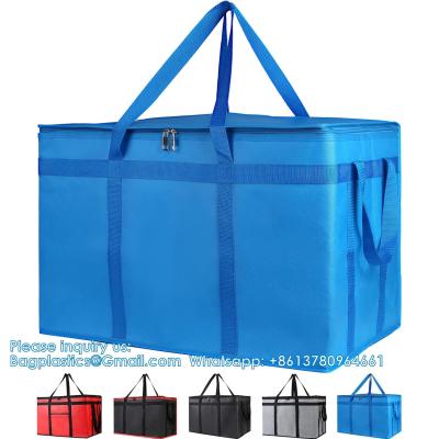 Chine Pack Insulated Reusable Grocery Bag With Zippered Top, X-Large, Frozen Foods Cold, Cooler Shopping, Red à vendre