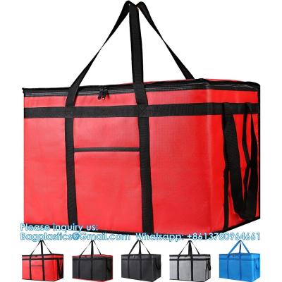 China XXL-Larger Insulated Cooler Bags With Zipper Closure,Reusable Grocery Shopping Bags Keep Food Hot Or Cold,Collapsible for sale