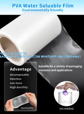 China Water Soluble Membrane Wholesale PVA Film Packing Machine Pva Water Soluble Film For Laundry Detergent Pods for sale