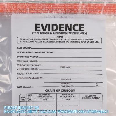 China Police evidence bags, Public Safety Evidence Security Bags, Crime Scene Evidence Container, 6