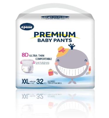 China Super High Quality Printed Grade Baby Breathable Printed Diaper Pants OEM Soft Outer Outer Baby Daipers for sale