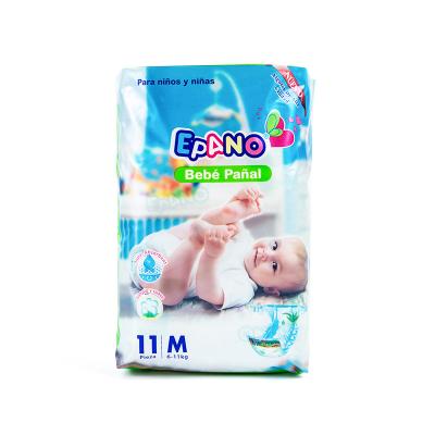 China Free Sample Custom Super Soft Wholesale OEM Baby Printed Disposable Diapers for sale