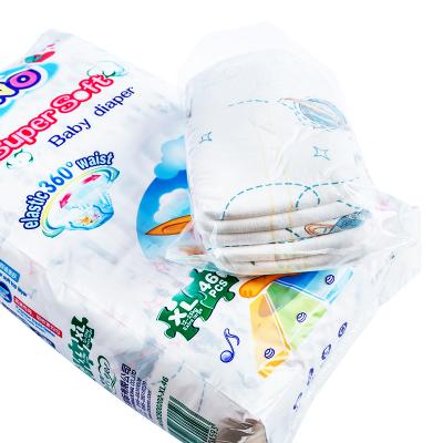 China Soild Color Printed High Quality Baby Diapers / Stock Diapers Diapers Free Sample For Baby for sale