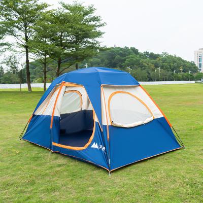 China Portable Waterproof Double Layer Camping Tent 2 Person Outdoor Rise Camping Tent Diagonal Tying Type for sale