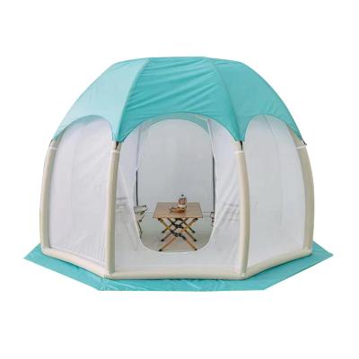 China Extended Type Mesh Large Inflatable House Tent Octagonal Outdoor Camping Event Inflatable Tent Wholesale for sale