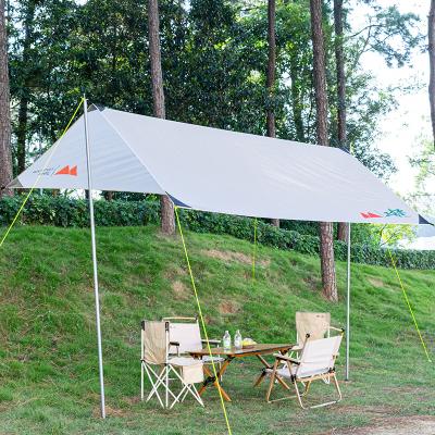 China Diagonal tying type picnic tarp folding beach canopy custom cheap outdoor hike camping tent for sale