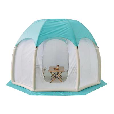 China Extended Type Wholesale Mesh Inflatable House Tent Outdoor Octagonal Camping Inflatable Tent for sale