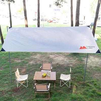 China Diagonal Tie Type Wholesale Camping Raising White Family Sunshade Tent Folding Outdoor Waterproof Party Canopy Tent for sale