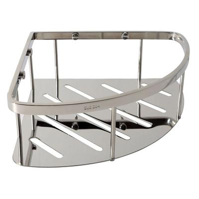 China Rustproof Stainless Steel Bathroom Shelves / Wall Mounted Bathroom Shelf Shower Rack / Bathroom Corner Shelf for sale