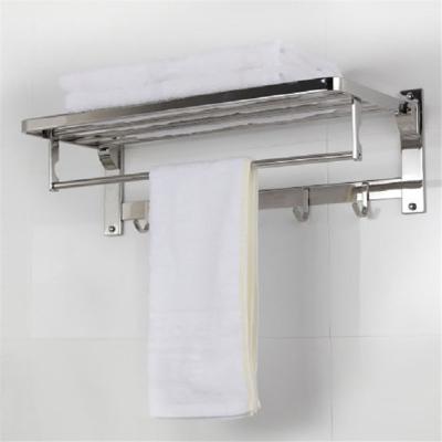 China Heater High Quality Custom Stainless Steel Bathroom Storage Rack Shelf Bathroom Organizer Towel Rack Solid Metal Towel Rack for sale