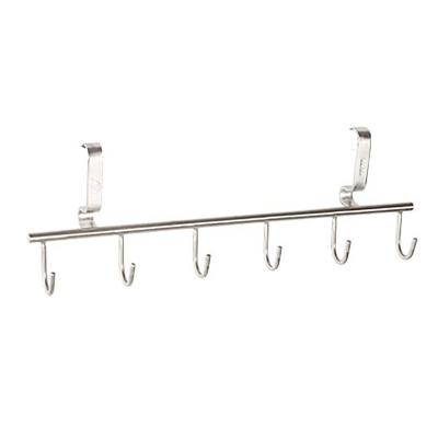 China Durable Solid 304 Stainless Steel Wall Mounted Kitchen Storage Non Drilling Hooks for sale