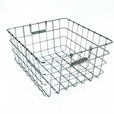 China High Quality Basket Home Fruit And Vegetable Bathroom Multifunctional 304 Stainless Steel Storage Basket for sale