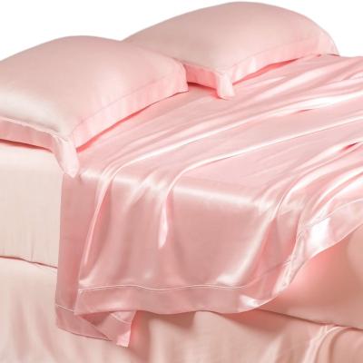 China Anti Dust Mites 100% Mulberry Silk Bedding Set 22 Pink Color mmy Enjoy 8 Hours Of Collagen Every Night for sale