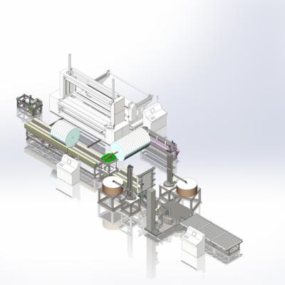 China Building Material Shops Automated Packing Line Non Woven Packing Machine for sale