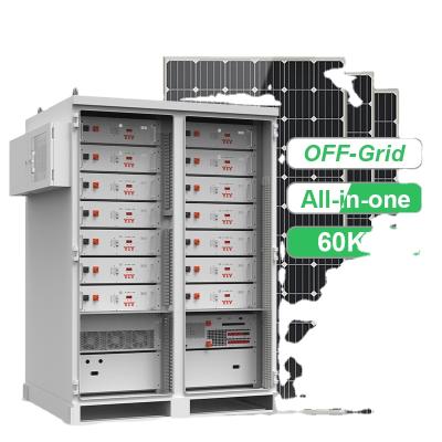 China Commercial solar energy storage system for ESS-60-150-50 60KW 50kw PV power 150KWH battery industrial and commercial power output energy for sale