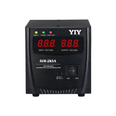 China SVC Refrigerator Guard Voltage Protection Regulators 10kva Over Under Type Voltage Protector Digital Single Phase Motor Stabilizer for sale