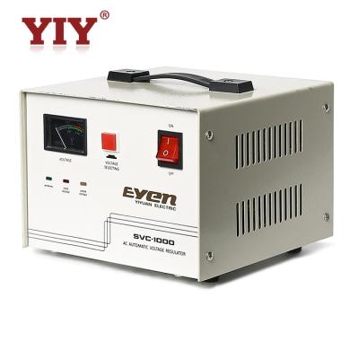 China SVC 1000 Watt Servo Type Single Phase Electric Home Automatic Voltage Stabilizer with CPU Control for sale