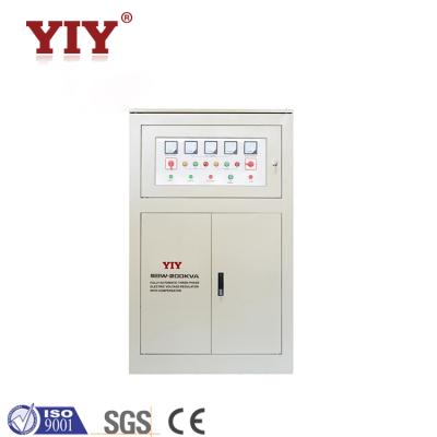 China Voltage Regulator SBW Series 100kva 200kva 300kva 500kva Three Phase Motor Automatic Servo Type 380v 400v AVR for sale