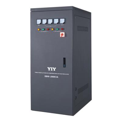 China Dbw 200kva Three Phase Industrial Voltage Stabilizer Servo Voltage Stabilizer Price for sale