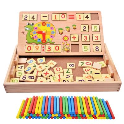 China Intellectual Development Montessori Toy Small Blackboard Multi Functional Educational Digital Computing Learning Box Teaching Math Preschool Toys for sale