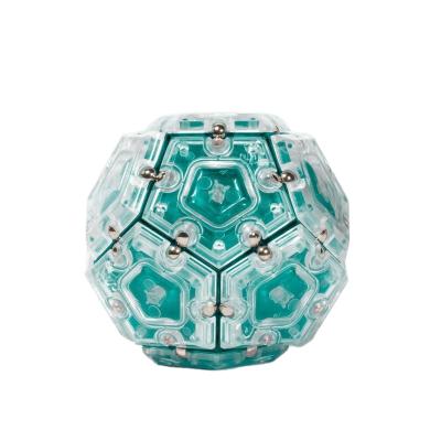 China Wholesale Plastic+Magnet Ball Geode Sphere Magnetic 12-Piece Sphere Pentagons Set for sale