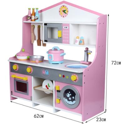 China High Quality Wooden Children's Kitchen Toy Simulation Cooking Game Children's Kitchen Toy Kitchenware Kids Cooking Set Pretend Play Toy for sale