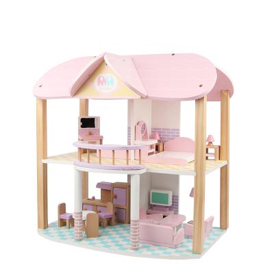 China Wooden Wooden Pretend Play Mini Dollhouse Furniture Wooden Accessories Toys House Toys For Girls for sale