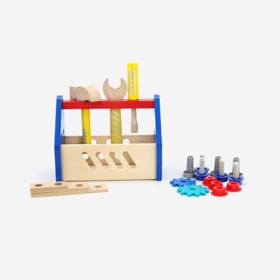 China Educational Toy Assembly Toolbox Hammer Montessori DIY Toy Wooden Construction Toolbox Other Educated Educational Toys Toy for sale