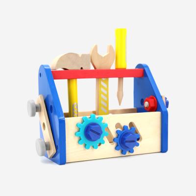 China DIY TOY Montessori Wooden Toy DIY Portable Construction Toolbox Educational Toys for sale