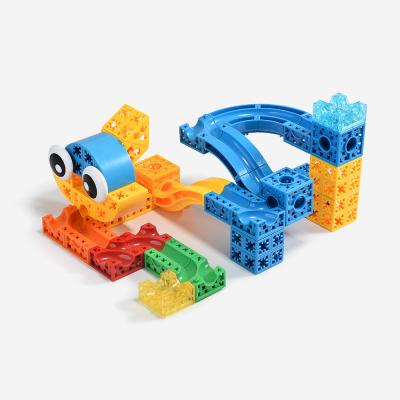 China Educational Bricks Kit Kids Educational Toy Marble Track Block Early Educational Toy Plastic for sale