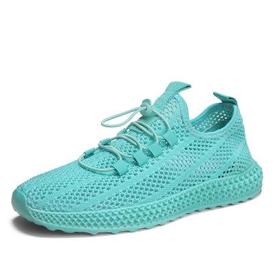 China New Outdoor Summer Leisure Sports Shoes Soft Flight Woven Breathable Jogging Shoes for sale