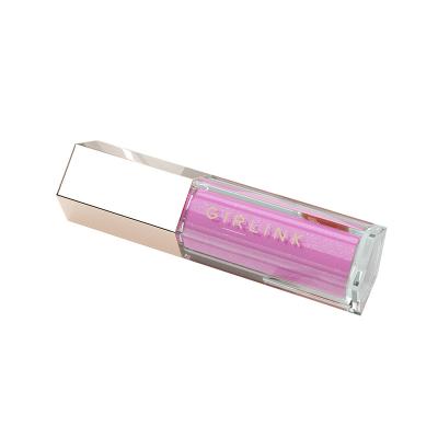 China New Waterproof Makeup Supplier Customized Packaging Transparent Tube Lipstick Non Matte Shimmer Lip Gloss for sale