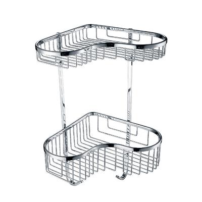 China Wall Mounted Type Shower Caddy High Quality 304 Stainless Steel Bathroom Corner Hanging Wall Mounted Shelf for sale